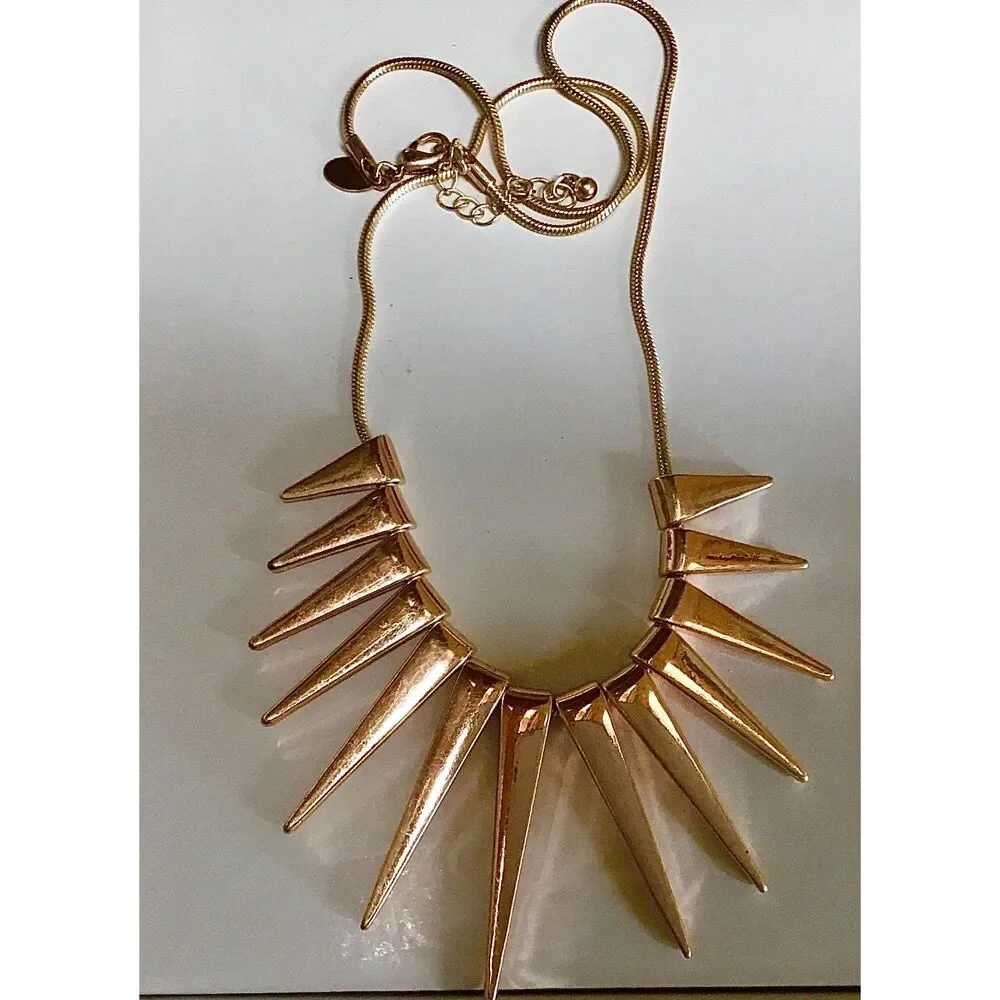 Chunky Gold Tone Slightly Punk, Perfect for Work Curated Jewelry Bundle